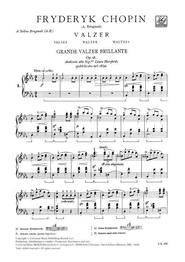 19 Valzer - Valses - Waltzes - Walzer - Edizione didattico-critico-comparativa - pro klavír